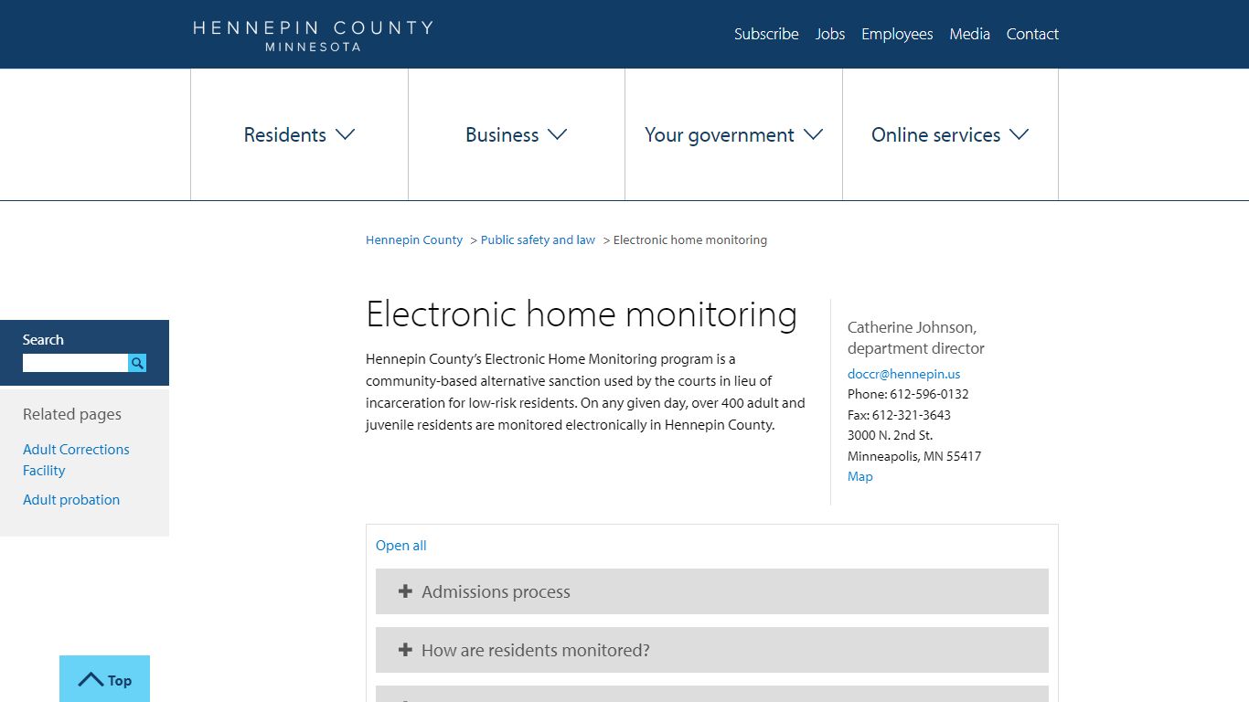 Electronic home monitoring | Hennepin County